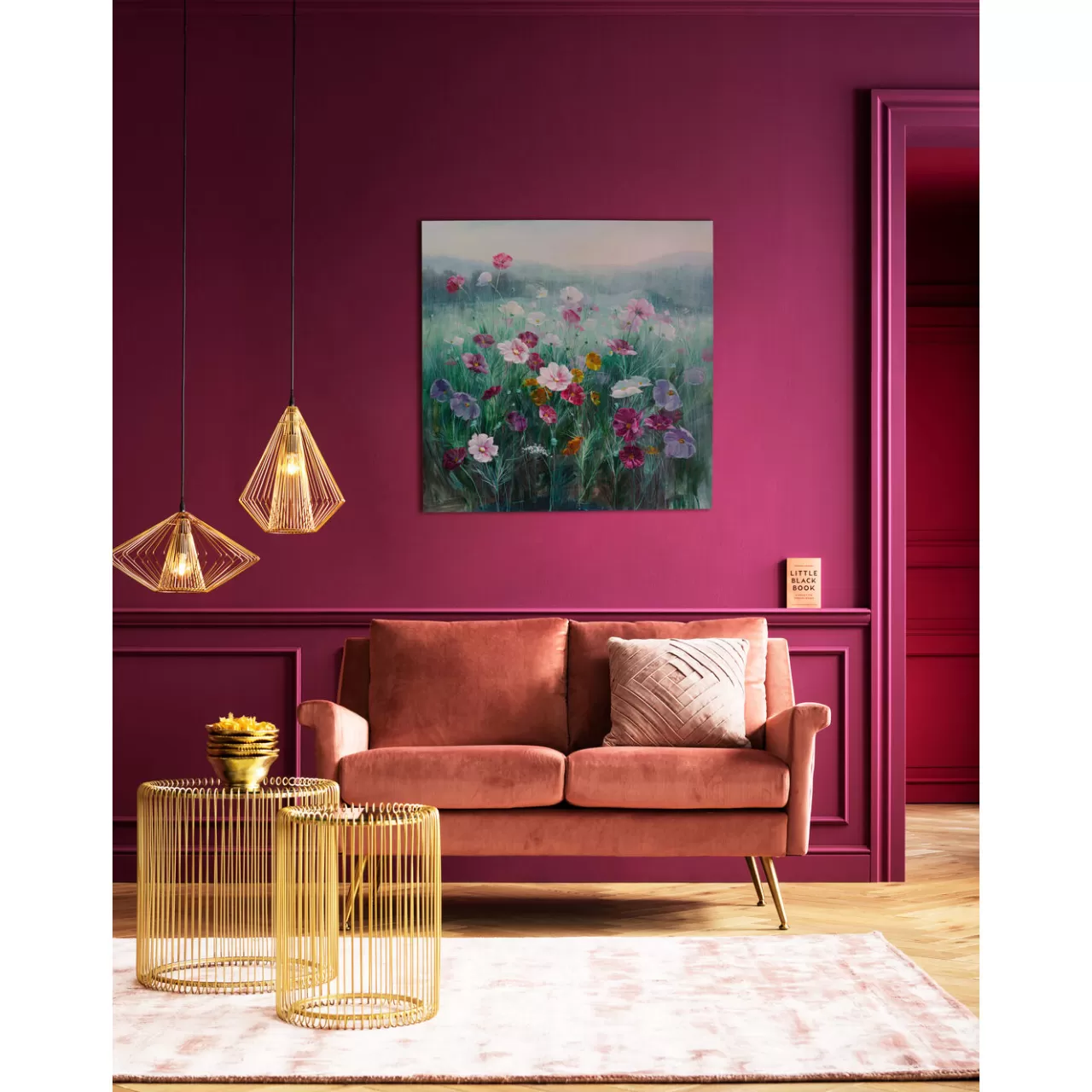 Tableau Sur Toile Pastell Flowers 120X120Cm*KARE Design Fashion