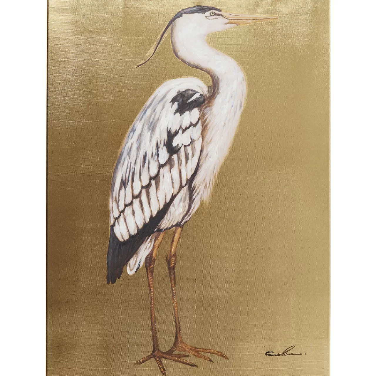 Tableau Touched Heron Right 50X70Cm*KARE Design Cheap