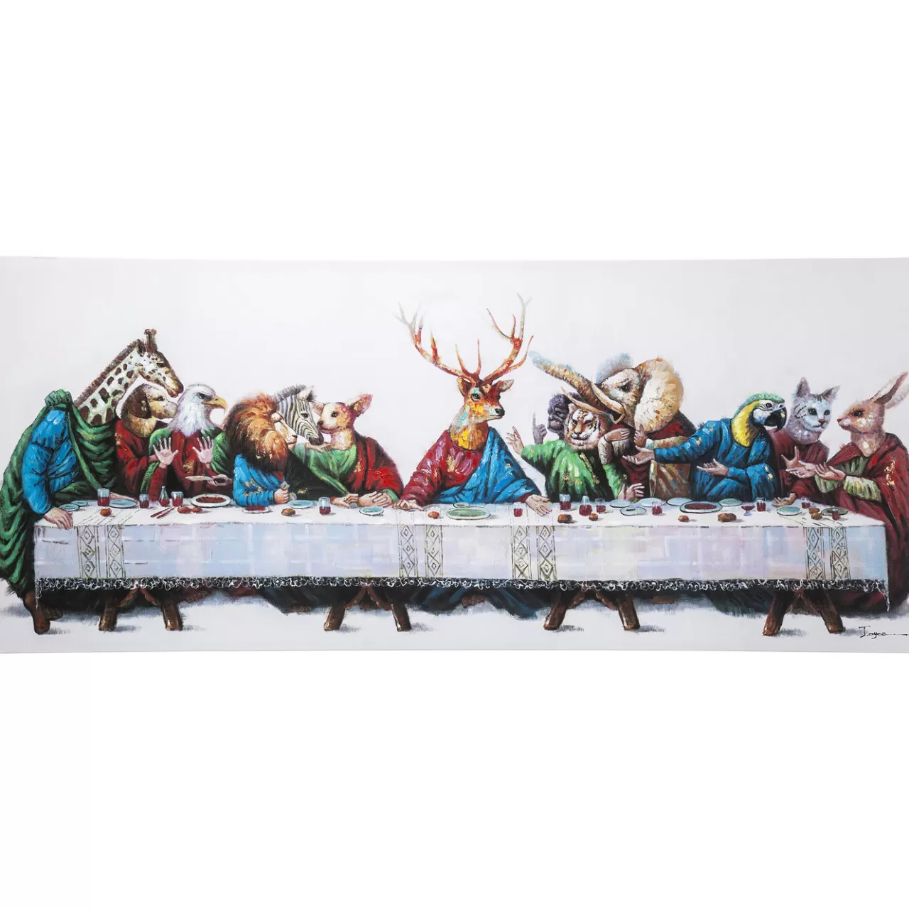 Tableau Touched Last Supper 240X100Cm*KARE Design New