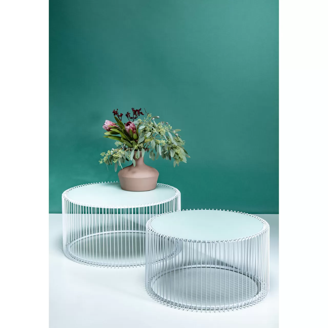 Tables Basses Wire Blanches (Set De 2)*KARE Design Hot