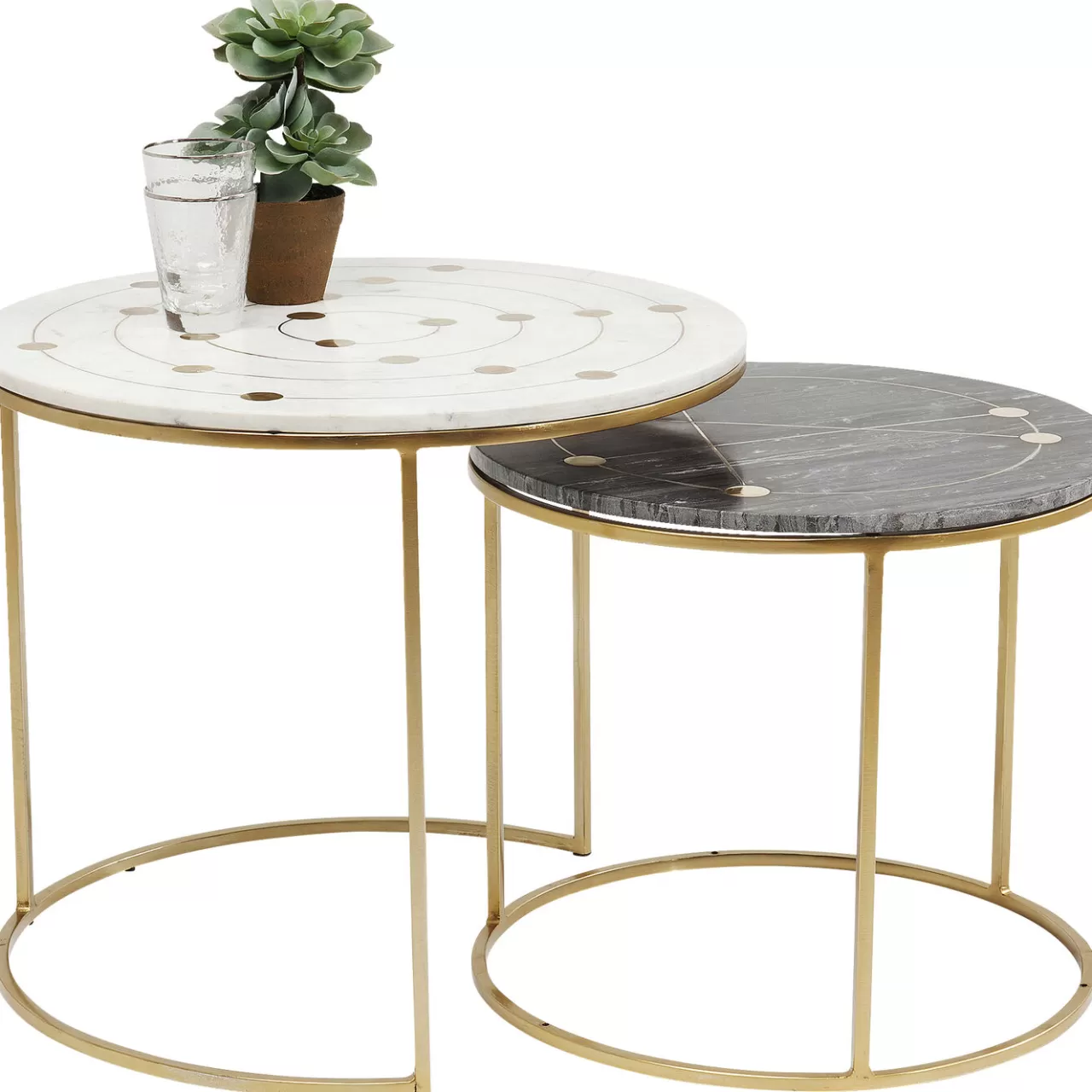 Tables D Appoint Mystic Rond Pm (Jeu De 2)*KARE Design Flash Sale