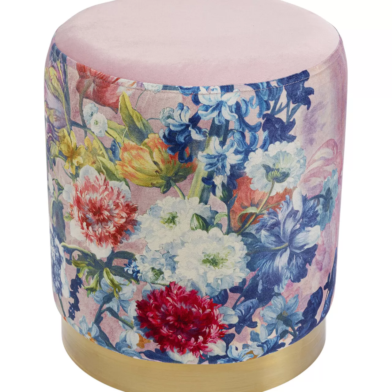 Tabouret Cherry Flower Rose Laiton O32Cm*KARE Design Fashion