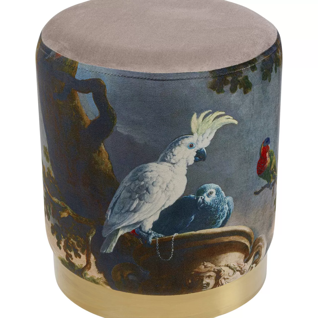 Tabouret Cherry Parrot Laiton O32Cm*KARE Design New