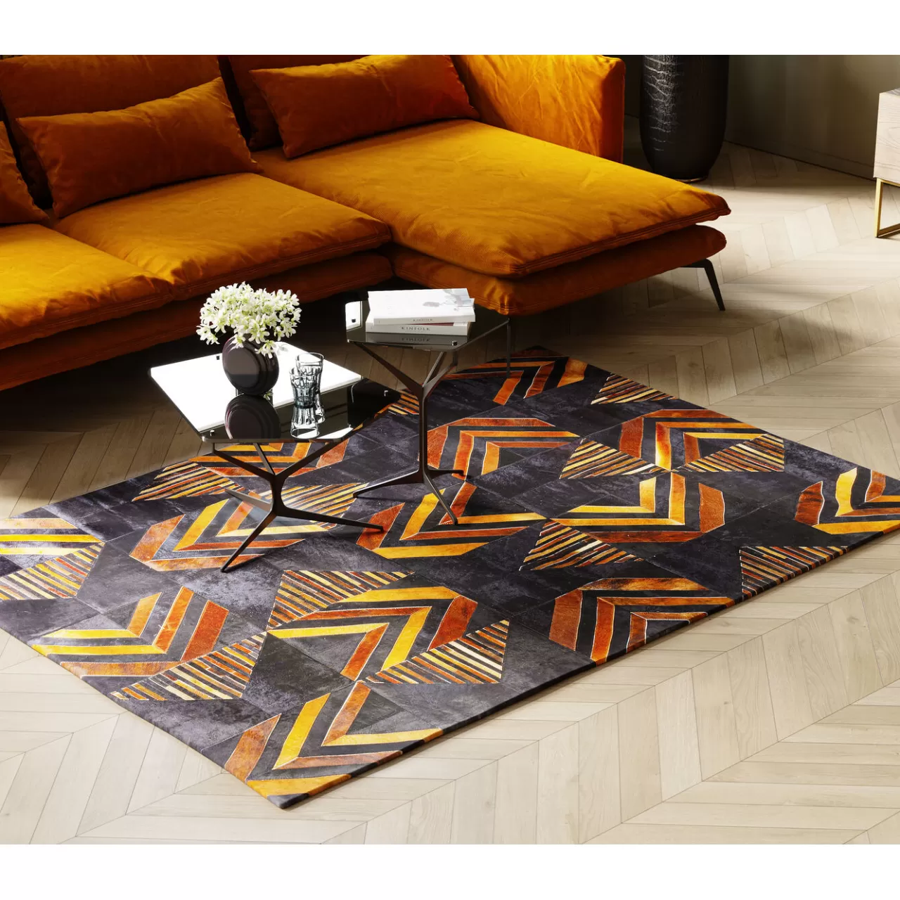 Tapis En Cuir Puzzle 170X240Cm*KARE Design Flash Sale