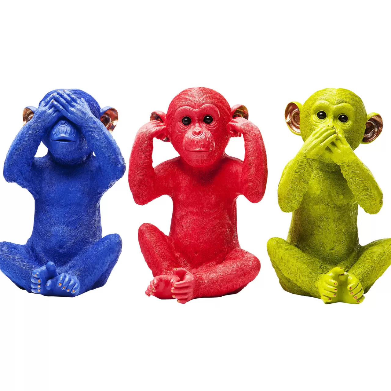 Tirelire Monkey Mizaru Bleu*KARE Design Best