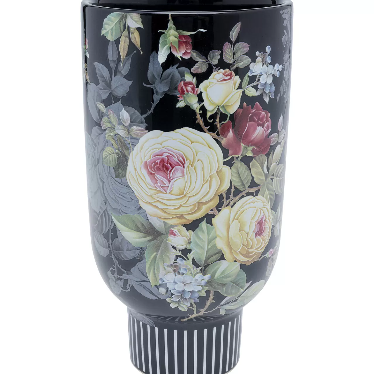 Vase Décoratif Rose Magic Noir 27Cm*KARE Design New