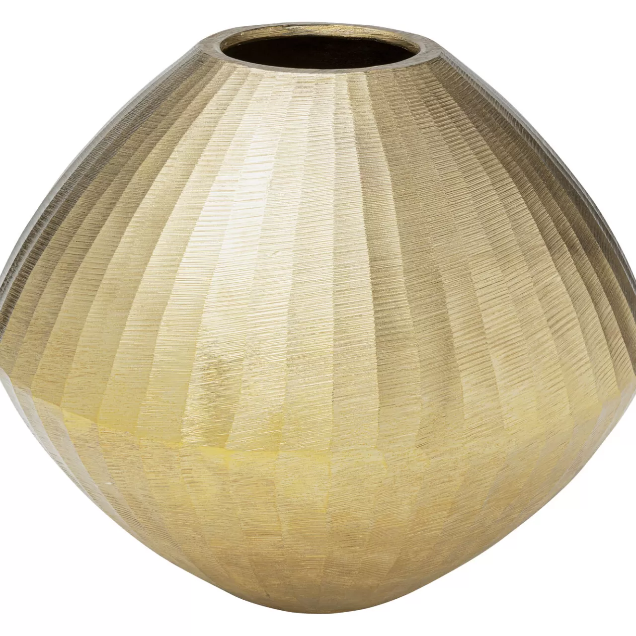 Vase Décoratif Sacramento Carving Champagner Gold*KARE Design Fashion