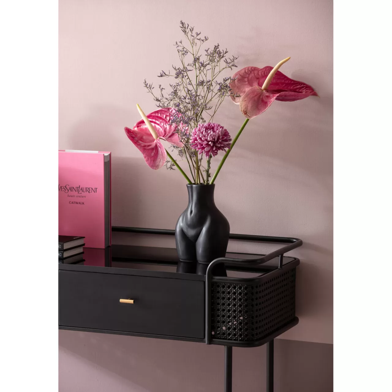 Vase Donna Noir 22Cm*KARE Design Store