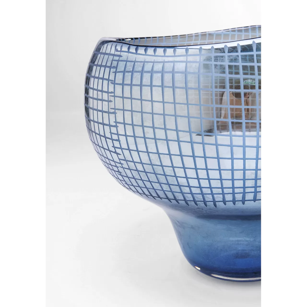 Vase Grid Luster Bleu 28Cm*KARE Design Best Sale