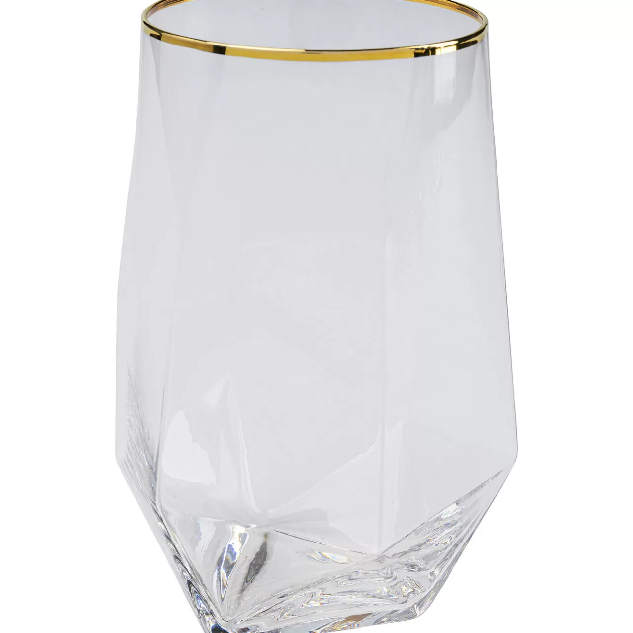 Verre A Eau Diamond Dore Rim*KARE Design Cheap